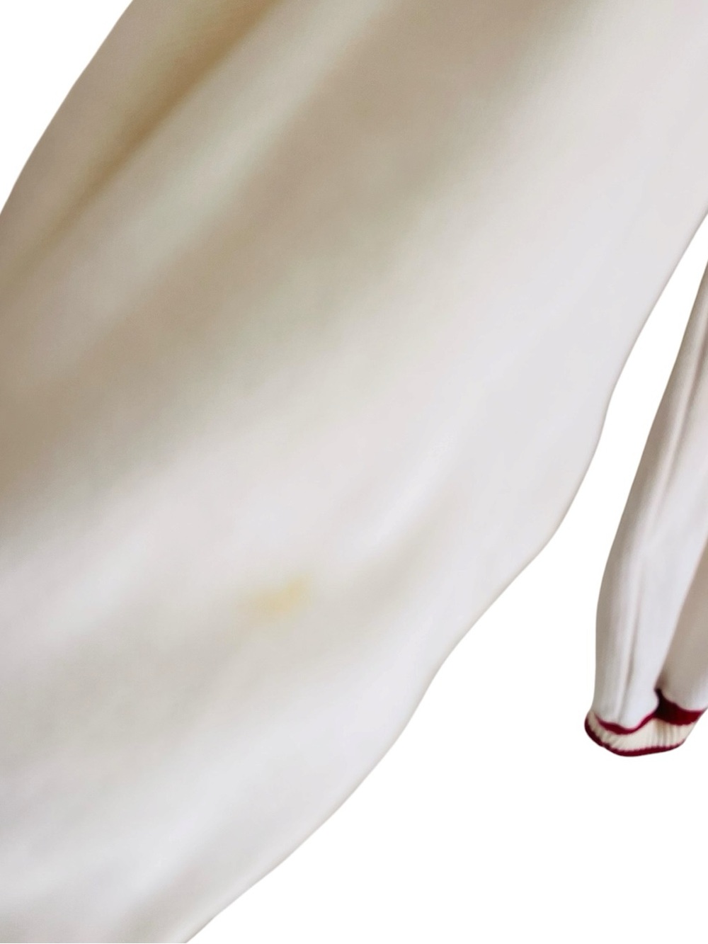 Vintage Nike Men's V-Neck Sweater with Red Trim - Picture 3 of 4